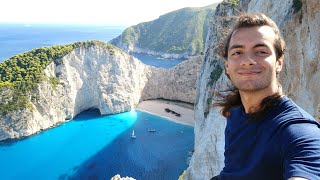 Zakynthos Greece  Seeing a Shipwreck from the cliffs  europetravel [upl. by Anair]