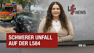 Schwerer Unfall auf der L584 zwischen Bevern und Allersheim  wsrNEWS KW 41 [upl. by Apple]