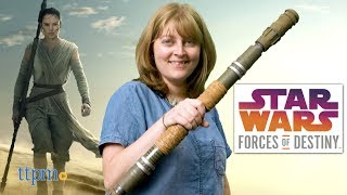 Star Wars Forces of Destiny Rey of Jakku Extendable Staff from Hasbro [upl. by Merl]