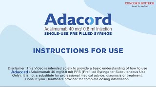 Adacord  Instructions for use [upl. by Ad]