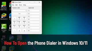 How To Open the Phone Dialer in Windows 1011 Tutorial [upl. by Asiram793]