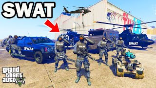 Franklin Become SWAT Chief and Make Swat Headquarter in GTA 5  Shinchan and Chop [upl. by Fishback]