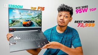 Asus TUF F15 i5 12th Gen 12500H RTX 3050 Detailed Review 2023  Best Laptop Under 75000 [upl. by Robin404]