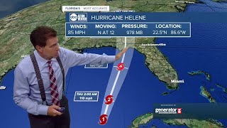 Tracking the Tropics  Hurricane Helene now forecast to become a category 4 storm weather [upl. by Leonie]