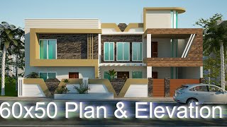 60x50 house plan  60 by 50 ghar ka naksha Plan55 [upl. by Ahsekad]