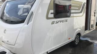 2014 Sprite Alpine 2 berth rear washroom lightweight touring caravan video for sale £10525 [upl. by Enoid533]