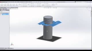 Surface Cut in SolidWorks [upl. by Aicelav769]