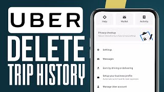 How To Delete Trip History On Uber App 2024 Full Tutorial [upl. by Osborne]