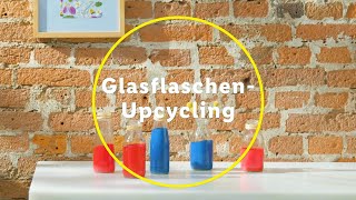 Flaschen Upcycling Alte Glasflaschen in Deko verwandeln [upl. by Bili114]