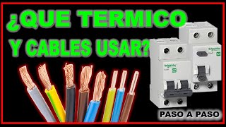 Como calcular CALIBRE de cable y TERMOMAGNETICA en instalación eléctrica [upl. by Idissak592]