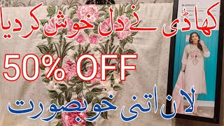 khaadi new arrival amp sale upto 50 off  khaadi lawn 2024 [upl. by Idnir46]