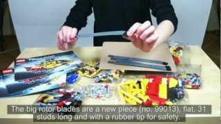 LEGO Technic 9396 Helicopter Review amp Time Lapse Build [upl. by Eselrahc]