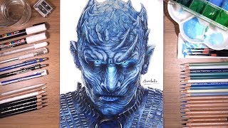 Drawing Night King from Game of Thrones  drawholic [upl. by Sexela381]