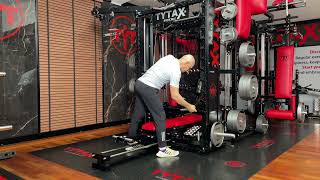 ULTIMATE HOME GYM  Sled Seated Leg Press on TYTAX [upl. by Straub]