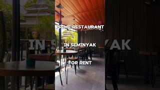 Restaurant for Rent in Prime Seminyak Location Set up for success in Balis vibrant dining scene 🥂 [upl. by Surazal109]