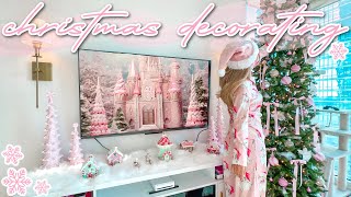 Decorate Our NYC Apartment for Christmas  Pink Decor Haul Tree Decorating Cookies amp Hot Cocoa [upl. by Mommy]