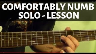 Comfortably Numb Solo  Pink Floyd  Guitar Lesson [upl. by Subir188]