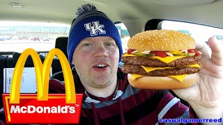 Reed Reviews McDonalds Double Quarter Pounder [upl. by Ellimac443]