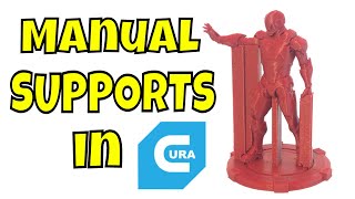 Custom Manual Supports in Cura Slicer 43 [upl. by Feingold203]