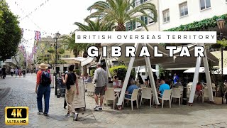 🇬🇮4K GIBRALTAR United Kingdom Walking Tour  British Overseas Territory  Tourist attractions [upl. by Syd]