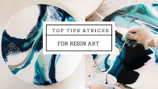 Top tips and tricks to create RESIN ART for beginners [upl. by Everest]