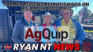 Retrofit Discs on a Napier CT 6000 Drill  AgQuip Field Days  Review  Seeders amp Planting [upl. by Celeski]