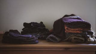 Vlog  Mending Clothes Pulling Out the Sweaters and Preparing for Fall [upl. by Rolo]