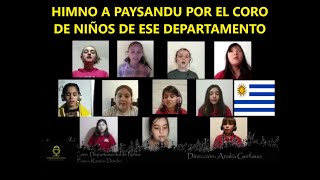 HOMENAJE A PAYSANDU URUGUAY  NIÑOS CANTANDO EL HIMNO A SU DEPARTAMENTO EL FUTURO DE NUESTRO PAIS [upl. by Nrublim]