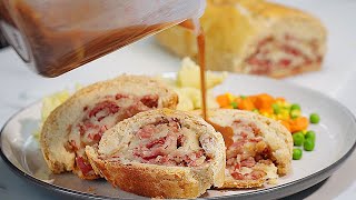 Bacon amp Onion Roly Poly CLASSIC BRITISH dish [upl. by Lough]