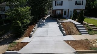 VDOT Apron Retaining Wall and Driveway in Alexandria VA [upl. by Ecnahoy197]