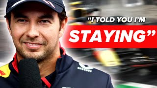 JUST CONFIRMED Sergio Perez is STAYING with Red Bull F1 after MASSIVE ENDORSEMENT DEAL [upl. by Endaira994]