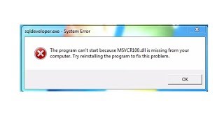 The program cant start because MSVCR110 dll is missing from your computer Resolved [upl. by Dronski]