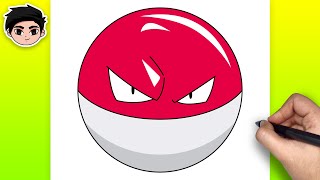 How To Draw VOLTORB  Pokemon  Easy Tutorial [upl. by Suravaj]