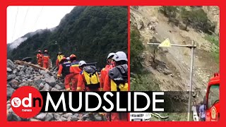 Deadly China MUDSLIDE Sparks Rescue Operation [upl. by Lacram513]