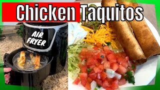 EASY Air Fryer Chicken Taquitos and Flautas LOWCARB Rolled Tacos [upl. by Nnasus]