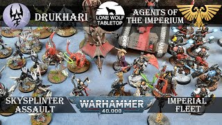 DRUKHARI vs AGENTS OF THE IMPERIUM  WH40K Battlereport 088 GERDE [upl. by Iphigenia945]