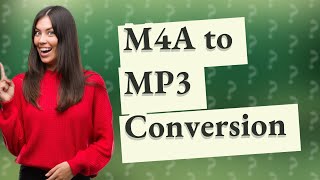 Do I need to convert M4A to MP3 [upl. by Marquet]