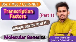 Transcription Factors  Promoters Enhancers Repressors  हिंदी में  BSc MSc CSIRNET [upl. by Remot]