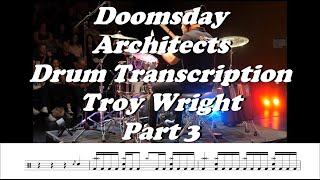 Doomsday  Architects Drum Cover by Troy Wright Part 3 [upl. by Baillie477]