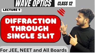 Lecture 9 Wave Optics  Diffraction through single slit  Class 12 [upl. by Stephania904]