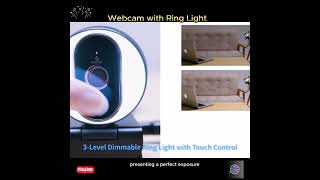 NexiGo N680E 1080P Webcam with Ring Light webcam webcamera [upl. by Ardnasela879]