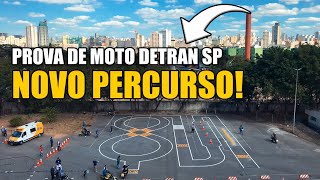 Prova de moto Detran São Paulo  NOVO PERCURSO [upl. by Enait566]