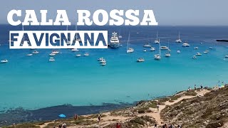 CALA ROSSA 🇮🇹 FAVIGNANA ISLAND SICILY [upl. by Caundra]