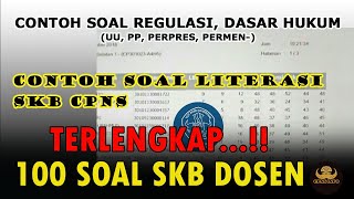 100 CONTOH SOAL PREDIKSI SKB CPNS DOSEN KEMENDIKBUD  TERBARU [upl. by Aseram]