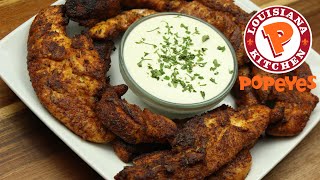 How to Make Popeyes Blackened Chicken Tenders  Blackened Chicken Tenders Recipe  Copycat Recipe [upl. by Nileuqaj]