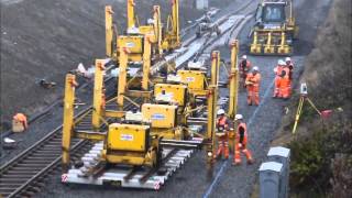 6 Rail Link and Test Track to quotHitachiquot Train Assembly Factory at Newton Aycliffe [upl. by Hsotnas]