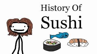 A Brief History of Sushi  Food Fridays [upl. by Namilus]