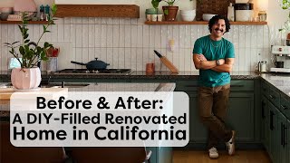 Before amp After Tour This DIYFilled Renovated Home In California  Renovation Stories [upl. by Alleris]