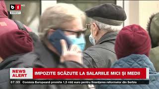 IMPOZITE SCĂZUTE LA SALARIILE MICI ȘI MEDIIȘtiri B1TV27 oct 2024 [upl. by Hernardo]