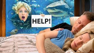 We stayed in an UNDERWATER HOTEL with SHARKS [upl. by Cybil]